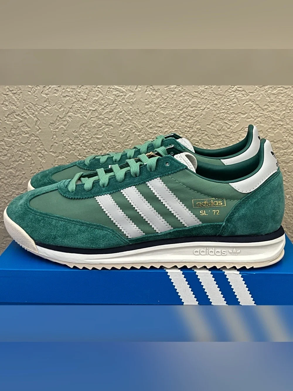 Adidas Men's Adidas SL 72 RS Green Color Size-9.5
